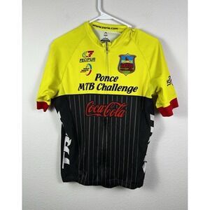 Coca Cola Ponce MTB Challenge yellow cycling‎ jersey Size L